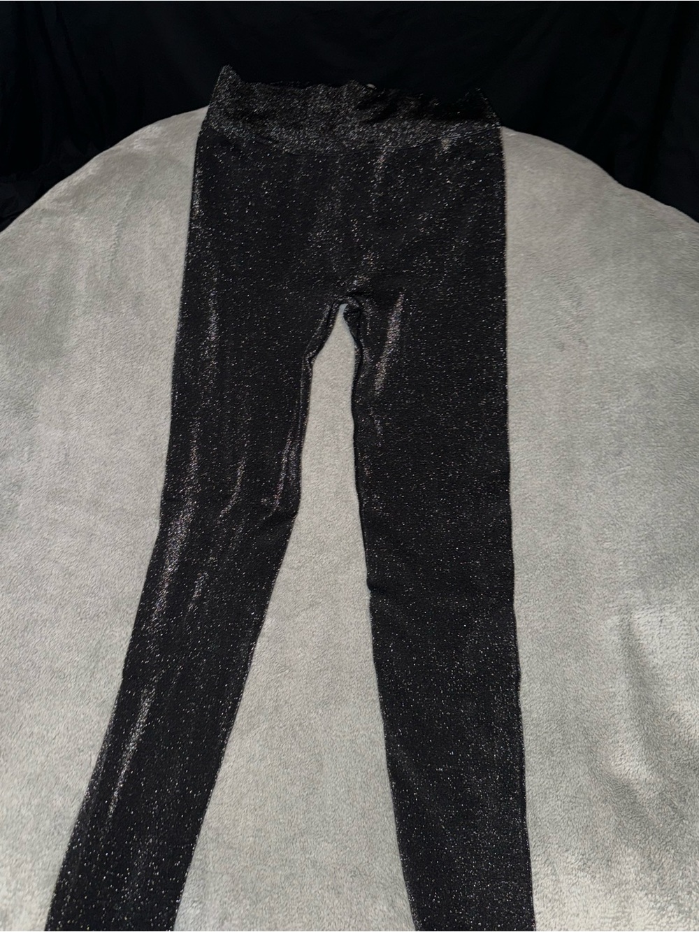 PINK Victoria's Secret  Black Sparkle Leggings - Picture 2 of 2